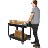 Utility Cart, 2 Tiers, 25-5/8" x 33-1/2" x 43-3/4", 550 lbs. Capacity Chandler Sales