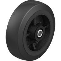 Black Rubber on Black Cast Iron Core Wheel, 12" (304.8 mm) Dia. x 2-1/2" (64 mm) W, 396.8 lbs. (180 kg) Capacity Chandler Sales