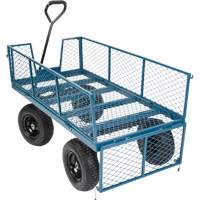 Wagon avec c&ocirc;t&eacute;s rabattables, 24" la x 48" la x Capacit&eacute; 800 lb Chandler Sales