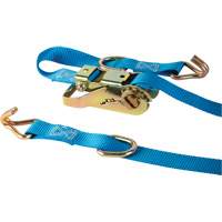 Ratchet Strap, J-Hook, 1" W x 16' L, 835 lbs. (379 kg) WLL Chandler Sales