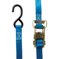 Ratchet Strap, J-Hook, 1" W x 15' L, 500 lbs. (227 kg) Working Load Limit Chandler Sales