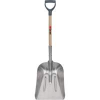#8 Grain Scoop Shovel, Wood, Aluminum Blade, D-Grip Handle, 29" Length Chandler Sales