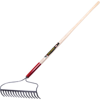 Pro Bow Rake, Wood Handle, 60" L, 16" Blade, 15 Tines Chandler Sales