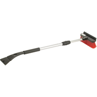 Snow Brooms, Telescopic, Nylon Polyethylene Blade, 36" Long, Red Chandler Sales