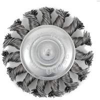 EKR275-20 Shaft-Mounted Knot Twisted Radial Brush, 3", .02" Fill, 1/4" Shank Chandler Sales