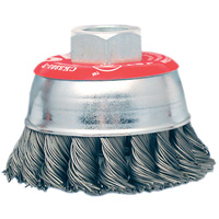 High-Performance Knot Twisted Cup Brush, 3" Dia. x 10mm x 1.25" Arbor Chandler Sales