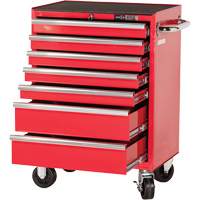 PRC2707 Pro Series Roller Cabinet, 7 Drawers, 27" W x 16" D x Red Chandler Sales