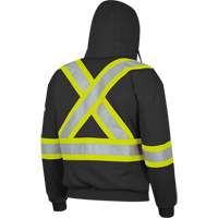 337SF Flame-Resistant Zip Style Hoodie, Men's, Small, Black, 22 cal/cm² Chandler Sales
