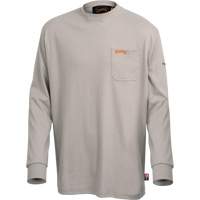 333 Chemise en coton &agrave; manches longues ignifuge, 2T-Grand, Gris Chandler Sales