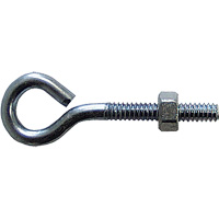 Eye Bolt, 3/8" Dia., 6" L, Zinc Plated Chandler Sales