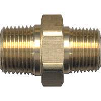 Hex Nipple, Brass, 3/4" x 1/2", NPT x NPT Chandler Sales