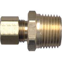 Male Pipe Connector, 3/16" x 1/8" Dia, Brass Chandler Sales