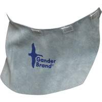 Casque de soudage &agrave; bavette en cuir refendu de marque Gander, Gris perle Chandler Sales