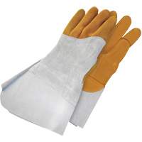 Gander Brand Reverse Grain TIG Welder Gloves, Grain Deerskin, Size 10 Chandler Sales