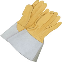 Gander Brand Reverse Grain TIG Welder Gloves, Grain Deerskin, Size 10 Chandler Sales