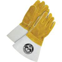 Gants pour soudeur avec poignet de 5", Cuir de vache refendu, Taille Taille unique Chandler Sales
