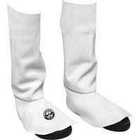 Leather Welding Spats, 15" L, Pearl Grey Chandler Sales