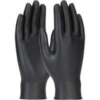 Gants jetables ambidextres Grippaz Skins, Petit, Nitrile, 6 mils, Sans poudre, Noir Chandler Sales