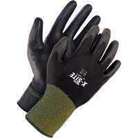 X-Site Coated Gloves, 7, Polyurethane Coating, Nylon Shell Chandler Sales