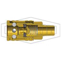 M-Series ARO Pneumatic Manual Coupler, 1/4" Chandler Sales