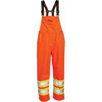 Journeyman&reg; 300D Bib Pants, Polyester, Large, High Visibility Orange Chandler Sales
