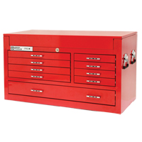 PRO+ Series Top Chest, 42" W, 9 Drawers, Red Chandler Sales