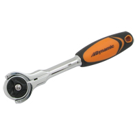 Swivel-Head Ratchet Wrench, 1/4" Drive, Cushion Grip Handle Chandler Sales