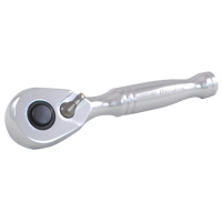 Quick-Release Stubby Ratchet Wrench, 1/4" Drive, Cushion Grip Handle Chandler Sales