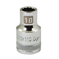 Douille m&eacute;trique, 10 mm, Prise 1/2", 12 pans Chandler Sales