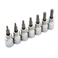 Jeu de douilles standards, Torx, Prise 1/2", 7 mrcx Chandler Sales