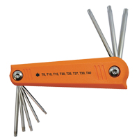 Jeu de cl&eacute;s hexagonales repliables, 8 mcx, Torx Chandler Sales