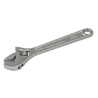 Adjustable Wrench, 12" L, 1-1/2" Max Width, Chrome Chandler Sales