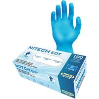 Gants d'examen EDT, Petit, Nitech, 5 mils, Sans poudre, Bleu, Classe 2 Chandler Sales