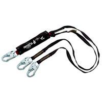 PRO Shock-Absorbing Lanyard, 6', Snap Hook Center, Snap Hook Leg Ends, Kevlar&reg; Chandler Sales