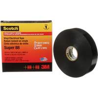 Ruban isolant Super 88 de calibre professionnel Scotch, 19 mm (3/4") la x 32,9 m (108') lo, 8,5 mils, Noir Chandler Sales