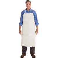 AlphaTec&reg; 56-101 PVC Apron, PVC/Vinyl, White, 33" W x 44" L Chandler Sales