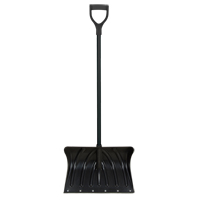 Poly Snow Shovel with Steel Wear Strip, Polypropylene Blade, 19-3/4" Wide, D-Grip Handle, Wearstrip Included Chandler Sales