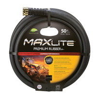 MAXLite Water Hose, Rubber, 3/4" dia. x 50' L Chandler Sales