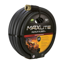 MAXLite Water Hose, Rubber, 3/4" dia. x 50' L Chandler Sales