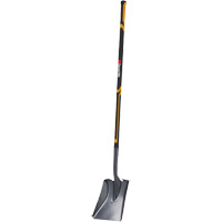 Pro Square Point Shovel, Fibreglass, Tempered Steel Blade, Straight Handle, 48" Long Chandler Sales