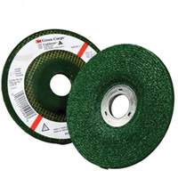 Green Corps Depressed Centre Wheel, 4-1/2" x 1/4", 7/8" Arbor, Aluminum Oxide, Type 27 Chandler Sales