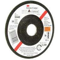 Green Corps Flexible Grinding Wheel, 4-1/2" x 1/8", 7/8" Arbor, Ceramic, Type 27 Chandler Sales