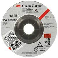 Green Corps Flexible Grinding Wheel, 5" x 1/4", 7/8" Arbor, Ceramic, Type 1 Chandler Sales