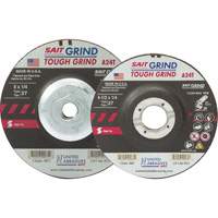 Meule A24T Tough Grind, 5" x 1/4", Arbre 7/8", Oxyde d'aluminium, Type 27 Chandler Sales