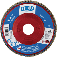 Long Life Flap Disc, 5" x 7/8", Type 27, 40 Grit, Zirconium Chandler Sales