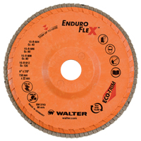 Disques &agrave; lamelles Enduro-Flex, 6" x 7/8", Type 27, Grain 40, Zirconium Chandler Sales