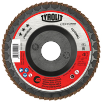 Cerabond Flap Disc, 5" x 7/8", Type 27, 40 Grit, Ceramic Chandler Sales