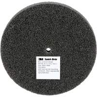 Meule unitaris&eacute;e EXL Scotch-Brite, 5" x 1/2", Arbre de 1/4", Grain de Fin, Carbure de silicium Chandler Sales