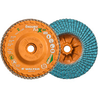 Disque &agrave; lamelles vissable Enduro-Flex Alu, 5" x 5/8"-11, Type 27, Grain 40, Alumine de zirconium Chandler Sales