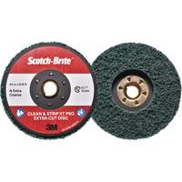 Disque extra coupe  Clean and Strip  XT Pro Scotch-Brite, 4-1/2" dia., Grain Extra grossier, Oxyde d'aluminium Chandler Sales